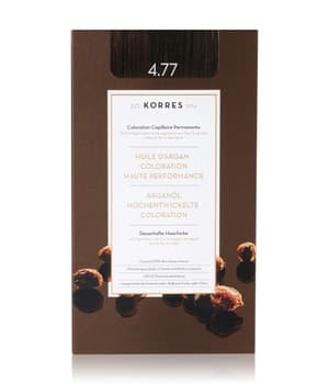 KORRES Arganöl Hochentwickelte Haarcoloration Dark Chocolate / Schokobraun Intensiv 4.77 Haarfarbe